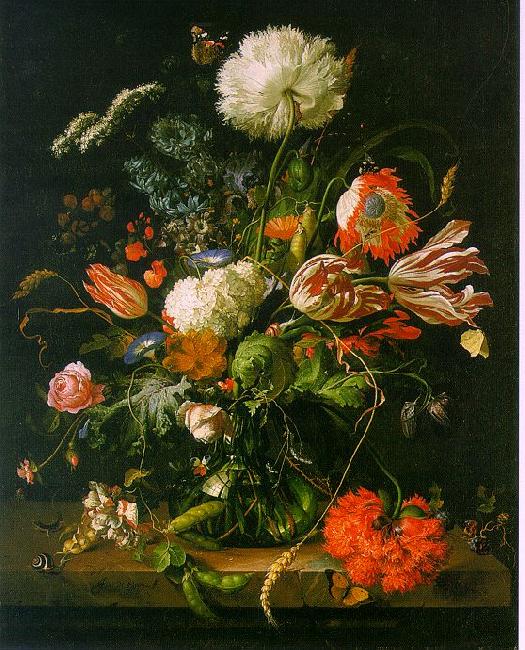 Jan Davidz de Heem Vase of Flowers 001